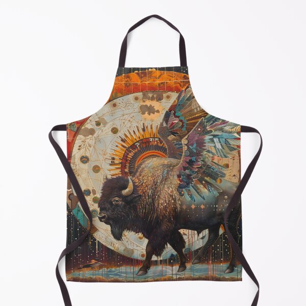 Item preview, Winged Buffalo Bison Spirit Guide designed and sold by scooterbaby.