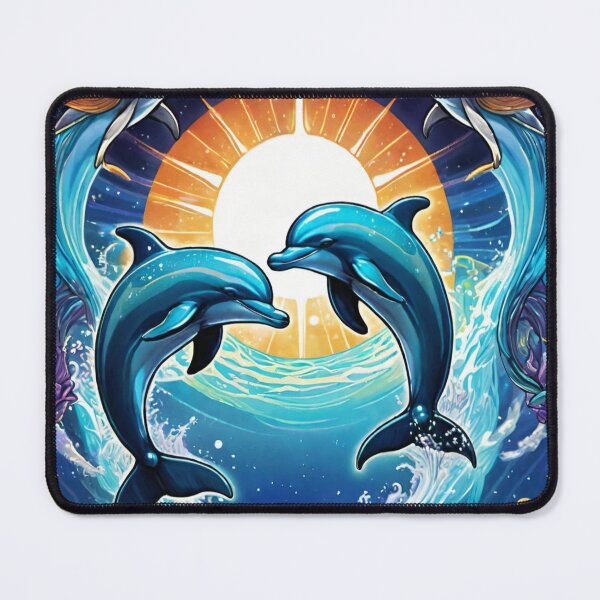 Item preview, Dolphins Jumping designed and sold by DreamistStore.