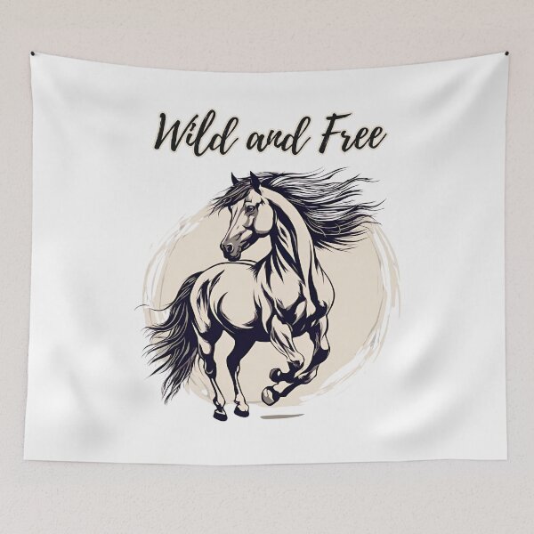 Item preview, Wild and Free Horse designed and sold by FitEnvy.