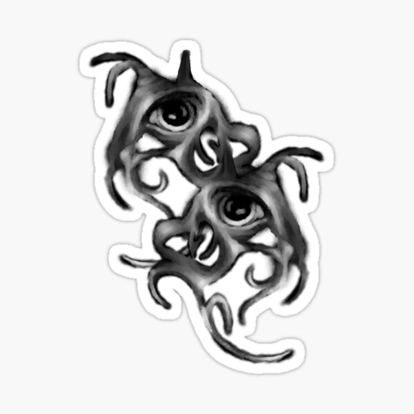metal eyes Sticker
