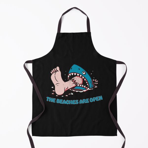 Item preview, Beaches Are Open Shark designed and sold by ChunkByChunk.