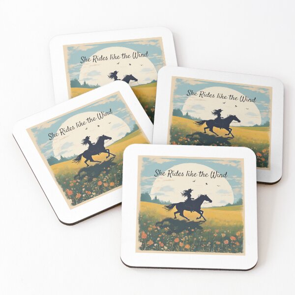 Item preview, She Rides like the wind designed and sold by FitEnvy.