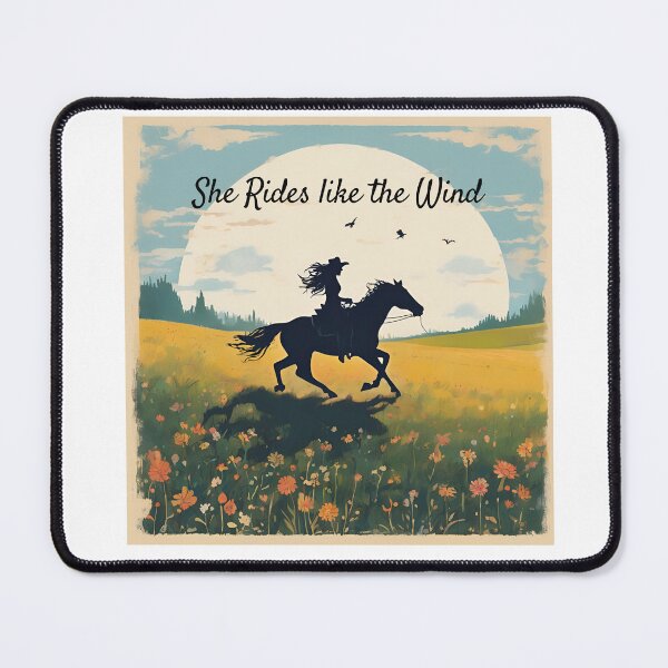 Item preview, She Rides like the wind designed and sold by FitEnvy.