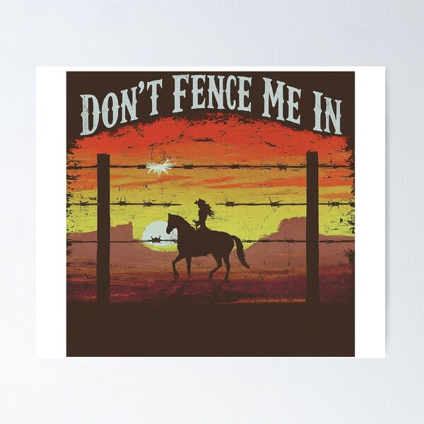 Item preview, Don't Fence Me In designed and sold by FitEnvy.