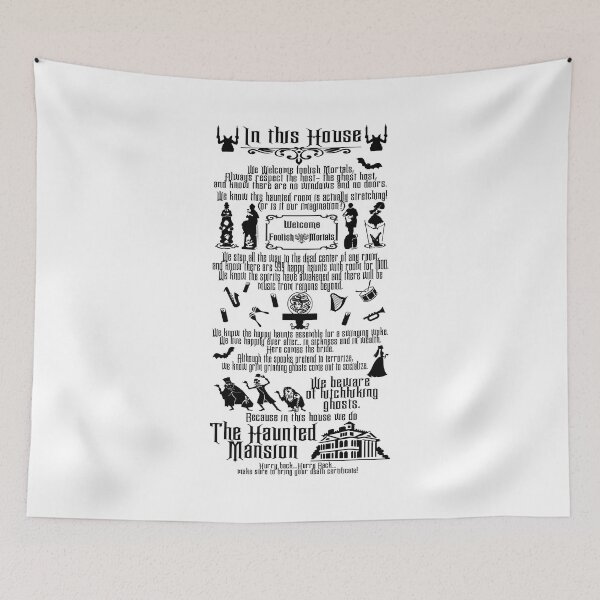 Item preview, In this House we do Haunted Mansion designed and sold by TheCaliGirls.
