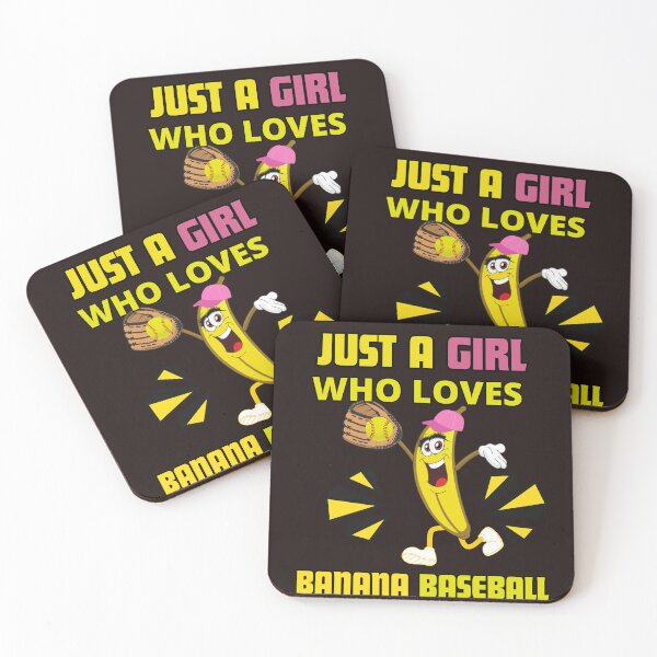 Item preview, Just a girl who loves banana baseball designed and sold by leshewle.