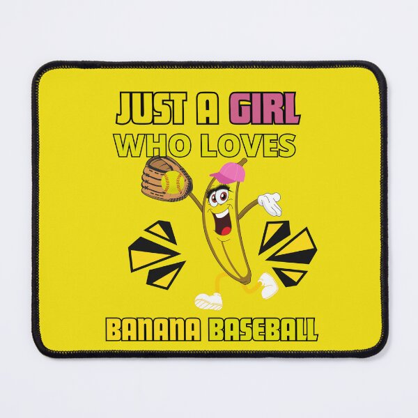 Item preview, Just a girl who loves banana baseball designed and sold by leshewle.