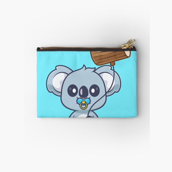 Item preview, Cute Baby Koala Holding Branch with Wood Balloon Cartoon Vector Icon Illustration designed and sold by hjian8219.