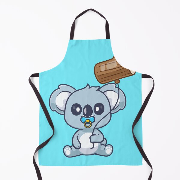 Item preview, Cute Baby Koala Holding Branch with Wood Balloon Cartoon Vector Icon Illustration designed and sold by hjian8219.