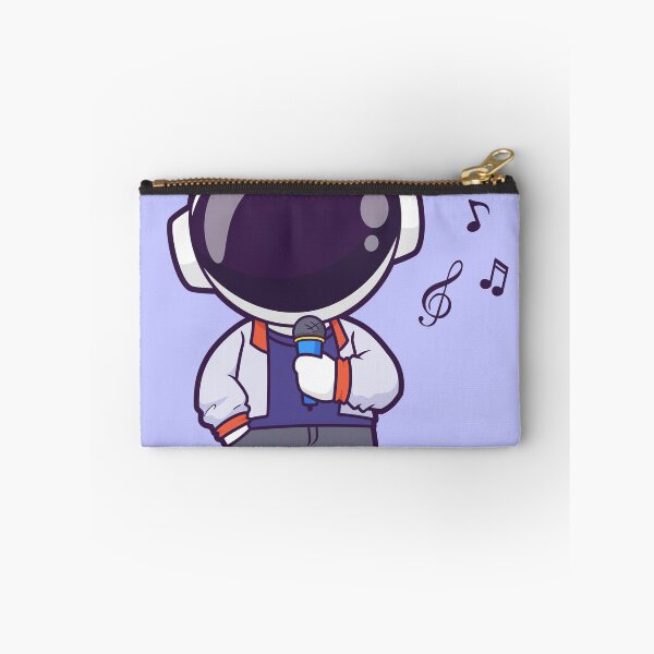 Item preview,  Cute Astronaut Singing with Microphone Cartoon Vector Icon Illustration designed and sold by hjian8219.