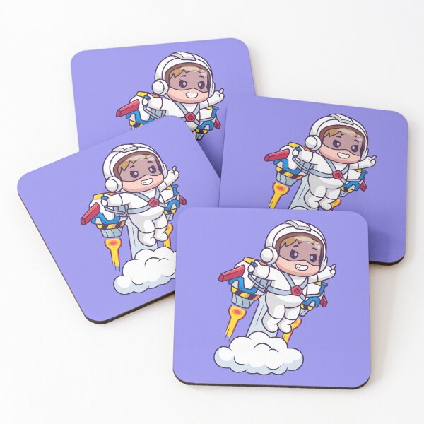 Item preview,  Cute Astronaut Man Flying with Rocket Cartoon Vector Icon Illustration designed and sold by hjian8219.
