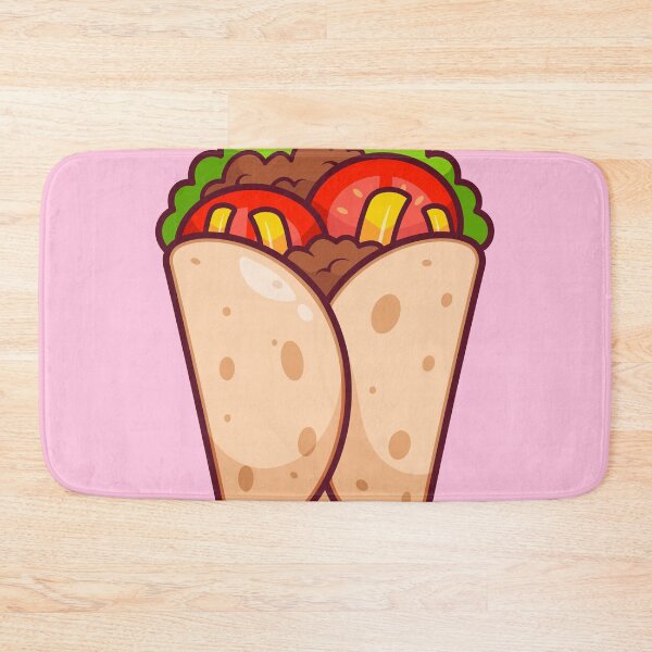 Item preview,  Burrito Food Cartoon Vector Icon Illustration designed and sold by hjian8219.