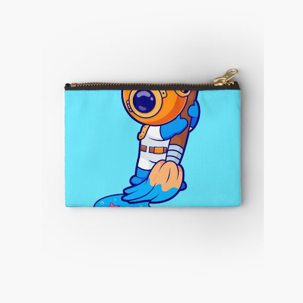 Item preview, Cute Diver Drawing Sea with Paint Brush Cartoon Vector Icon Illustration designed and sold by hjian8219.