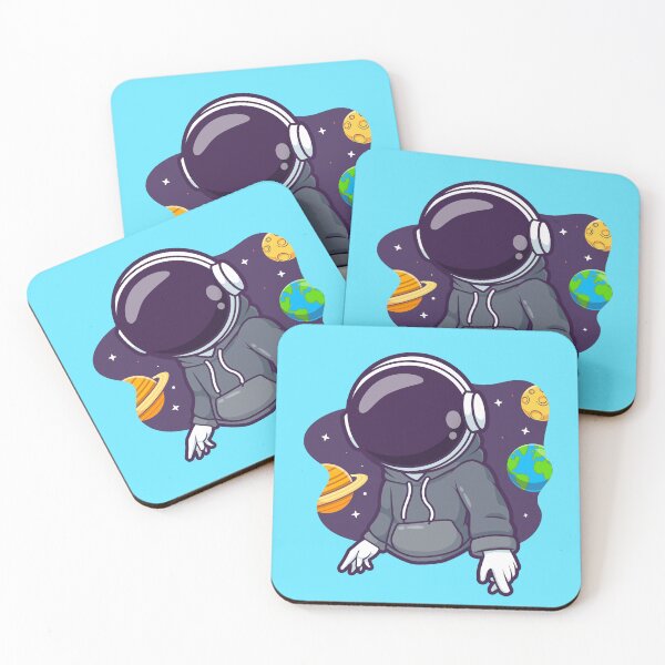 Item preview,  Cute Astronaut Wearing Hoodie Jacket Space Cartoon Vector Icon Illustration designed and sold by hjian8219.