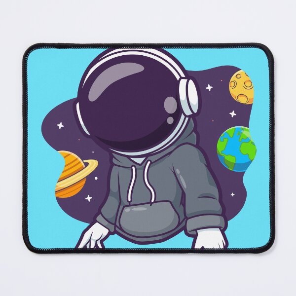 Item preview,  Cute Astronaut Wearing Hoodie Jacket Space Cartoon Vector Icon Illustration designed and sold by hjian8219.