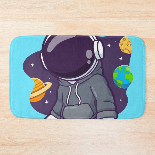 Item preview,  Cute Astronaut Wearing Hoodie Jacket Space Cartoon Vector Icon Illustration designed and sold by hjian8219.