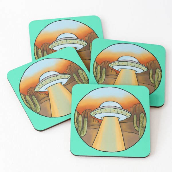 Item preview, Sunset UFO designed and sold by Scribbles By Brittany.