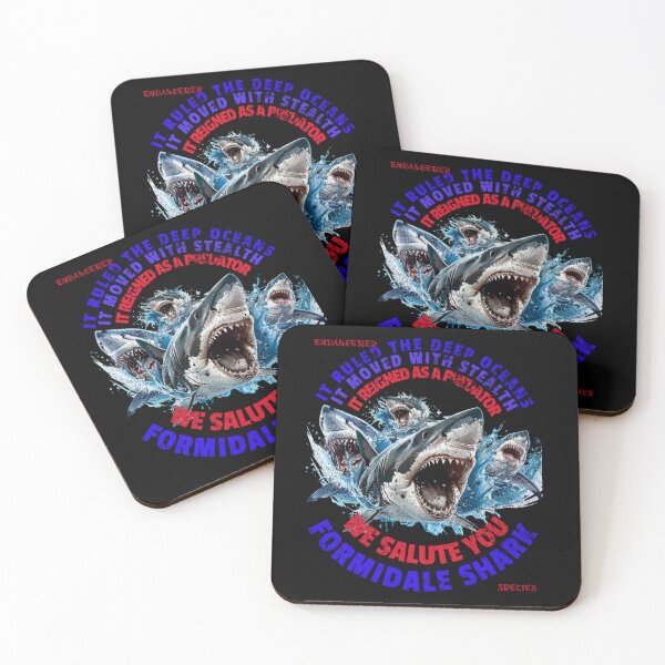 Item preview, Endangered Shark Conservation Design - Formidable Shark Tribute designed and sold by CoolCrazyQuirky.