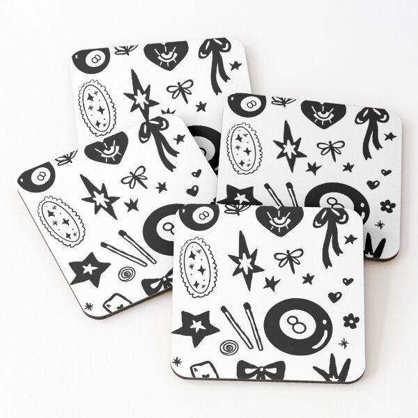 Item preview, Black and White 8 Ball Star Bow Design designed and sold by realedesigns.