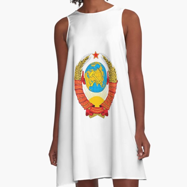 Герб СССР - The USSR coat of arms A-Line Dress