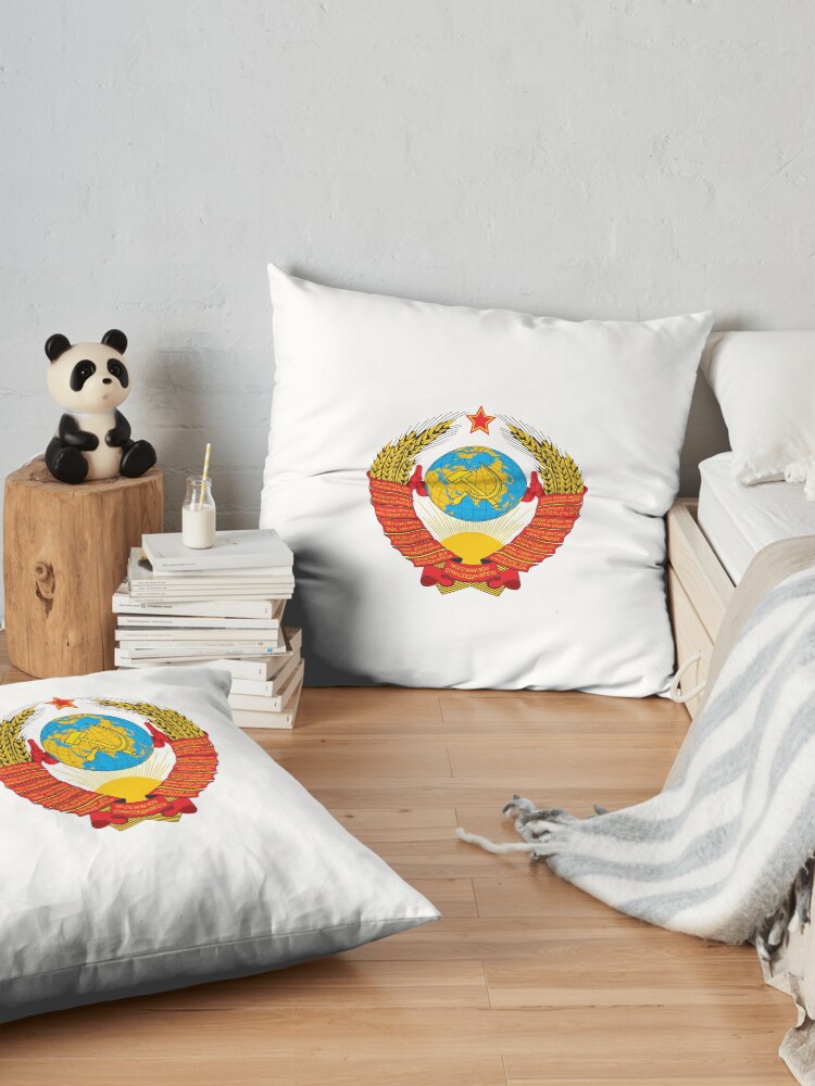 Alternate view of Герб СССР - The USSR coat of arms Floor Pillow