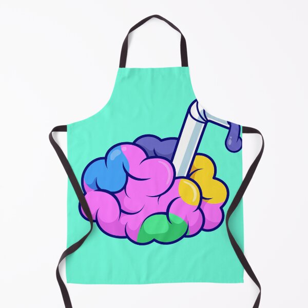 Item preview, Cute Brain with Rainbow Juice Cartoon Vector Icon Illustration designed and sold by hjian8219.