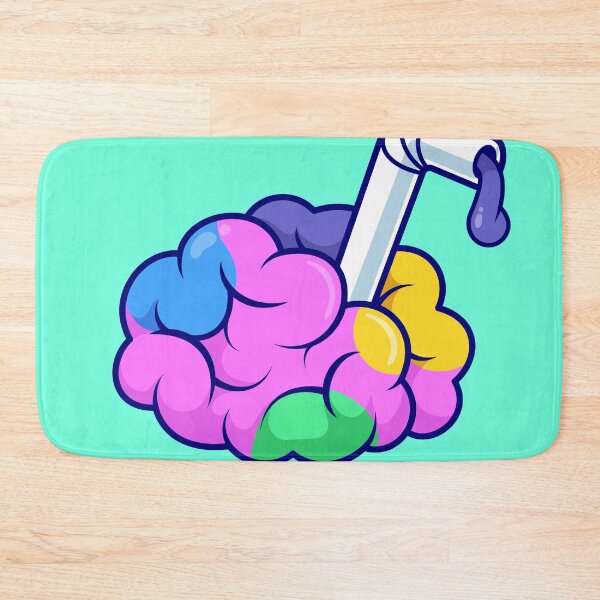 Item preview, Cute Brain with Rainbow Juice Cartoon Vector Icon Illustration designed and sold by hjian8219.