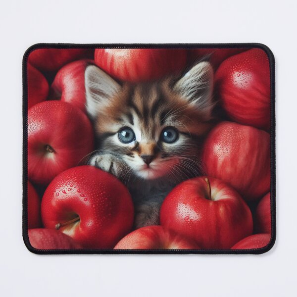 Aperçu de l'œuvre Chat pomme créée et vendue par shymuscat.