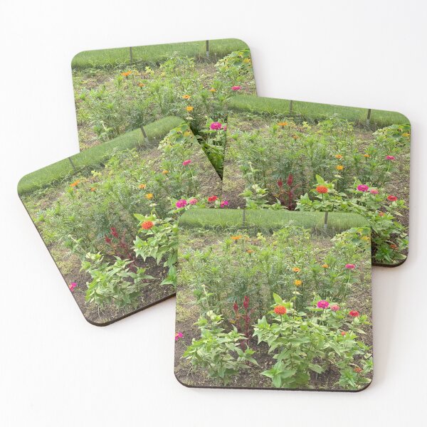 Item preview, Garden zinnias  designed and sold by JilleArt Designs.