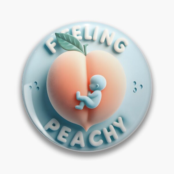 Item preview, Feeling Peachy Baby Announcement design designed and sold by StyLeHi.
