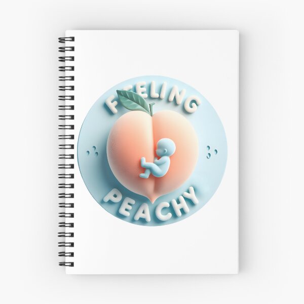Item preview, Feeling Peachy Baby Announcement design designed and sold by StyLeHi.
