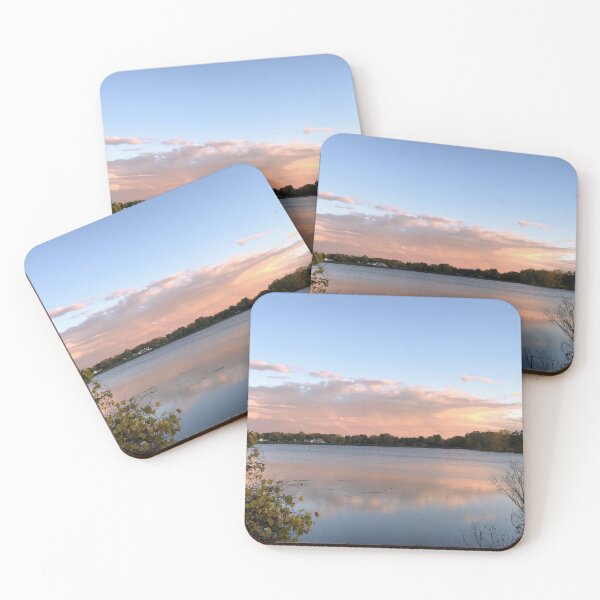 Item preview, Sunset over the lake designed and sold by JilleArt Designs.