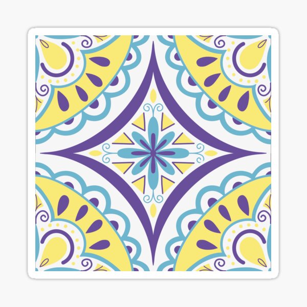 Vista previa del artículo con la obra «Azulejos Amarillos», diseñado y vendido por Sonali Schroder.