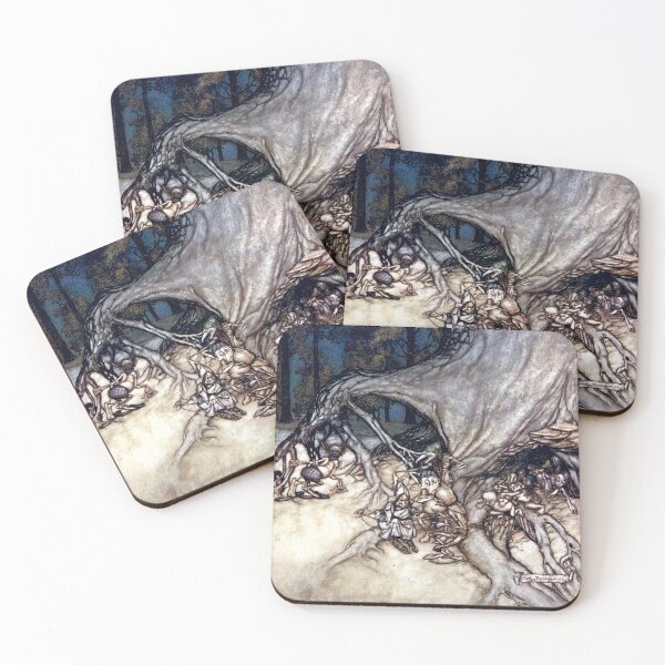 Item preview, The Bad Fairies - Peter Pan in Kensington Gardens - Arthur Rackham designed and sold by forgottenbeauty.