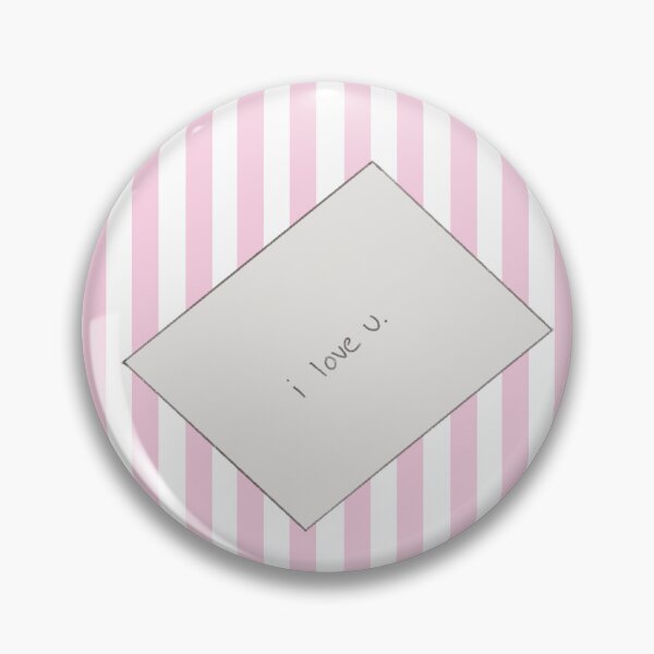 Item preview, Coquette Love Letter on Pink Striped Background designed and sold by WBArtwork.