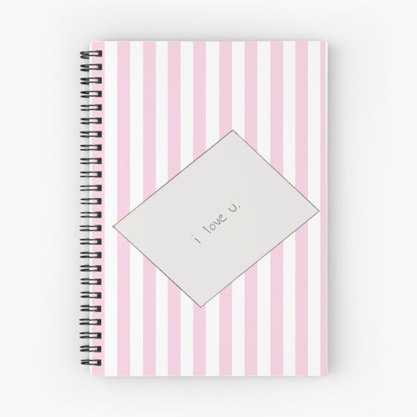 Item preview, Coquette Love Letter on Pink Striped Background designed and sold by WBArtwork.