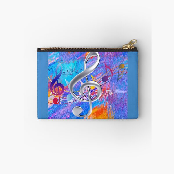 Item preview, Treble Clef & Treble Clef In Colorful Music Notation designed and sold by BrightrDayMusicArt.