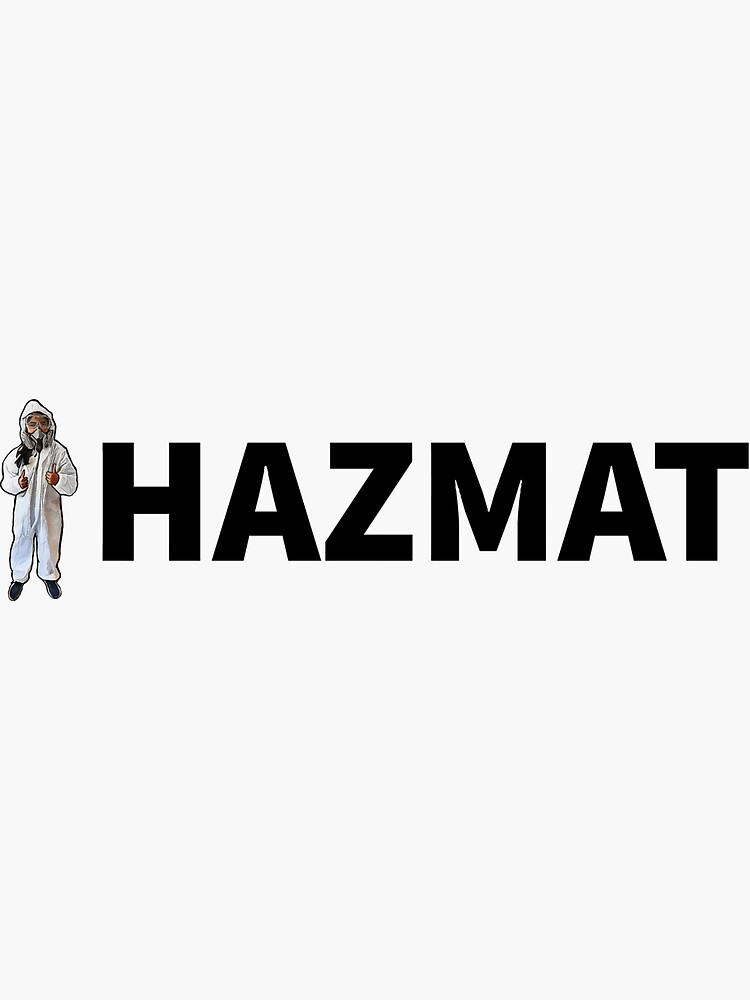 Thumbnail 3 von 3, Sticker, HAZMAT-Wortmarke mit Bild designt und verkauft von minzwashere.