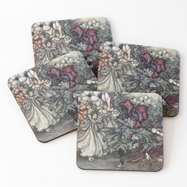 Item preview, Fairies Pretending to be Flowers - Peter Pan in Kensington Gardens - Arthur Rackham designed and sold by forgottenbeauty.
