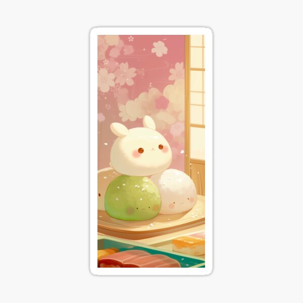 Aperçu de l'œuvre Mochi pastel mignon 2! créée et vendue par TheVibesGallery.