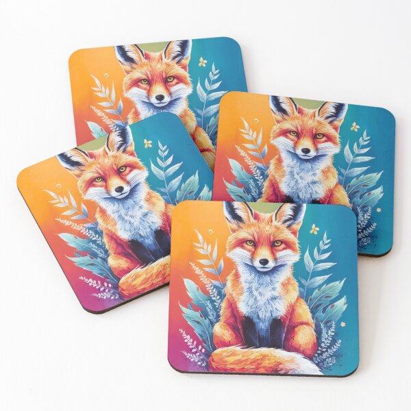 Artikelvorschau, Süßer Fuchs. Entzückender Fuchs, Aquarellfuchs, Fuchszeichnung, Blumenfuchs, Fuchsbild entworfen und verkauft von FoxVibes.