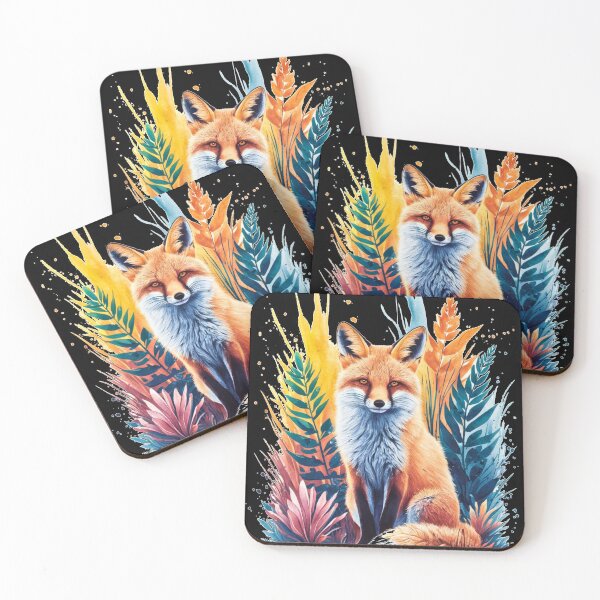 Artikelvorschau, Süßer Fuchs. Entzückender Fuchs, Aquarellfuchs, Fuchszeichnung, Blumenfuchs, Fuchsbild entworfen und verkauft von FoxVibes.