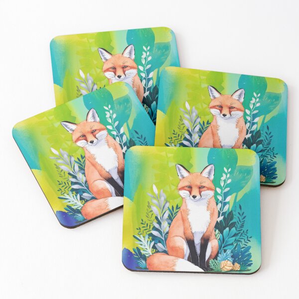 Artikelvorschau, Süßer Fuchs. Entzückender Fuchs, Aquarellfuchs, Fuchszeichnung, Blumenfuchs, Fuchsbild entworfen und verkauft von FoxVibes.