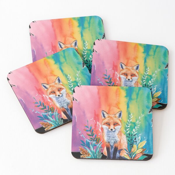 Item preview, Cute Fox. Adorable fox, watercolor fox, fox drawing, floral fox, fox image designed and sold by FoxVibes.