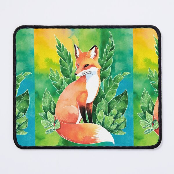 Item preview, Cute Fox. Adorable fox, watercolor fox, fox drawing, floral fox, fox image designed and sold by FoxVibes.