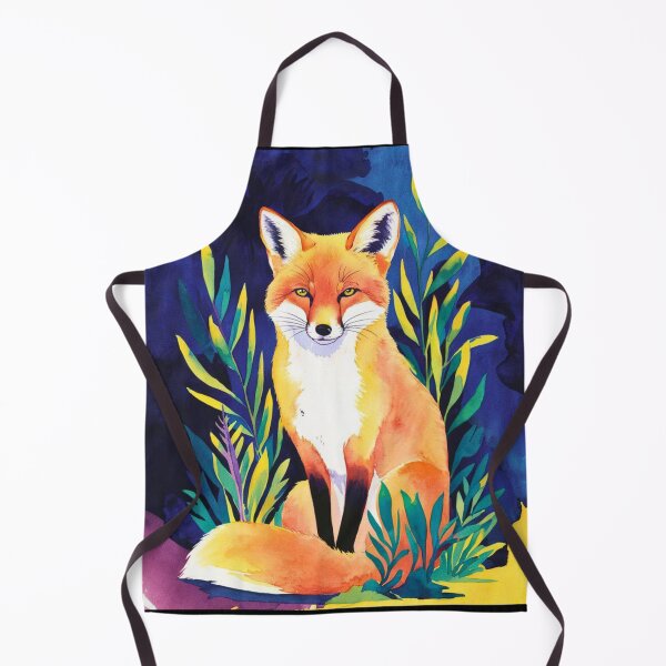 Item preview, Cute Fox. Adorable fox, watercolor fox, fox drawing, floral fox, fox image designed and sold by FoxVibes.