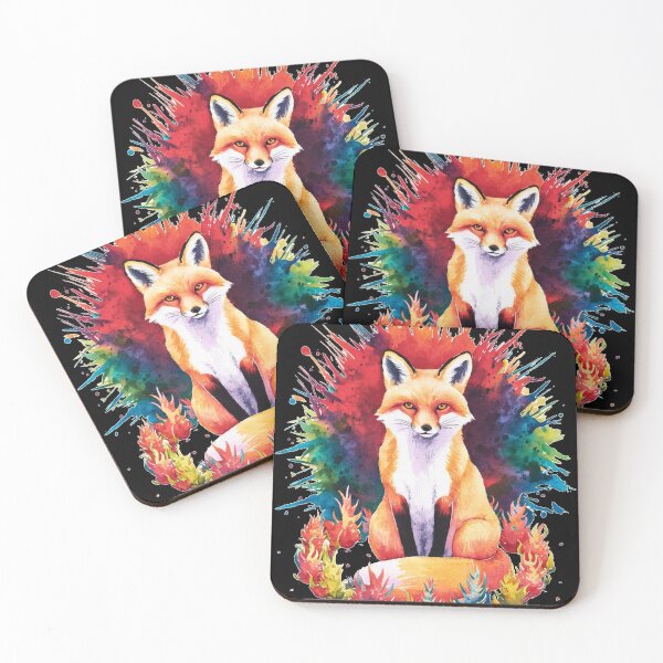 Artikelvorschau, Süßer Fuchs. Entzückender Fuchs, Aquarellfuchs, Fuchszeichnung, Blumenfuchs, Fuchsbild entworfen und verkauft von FoxVibes.
