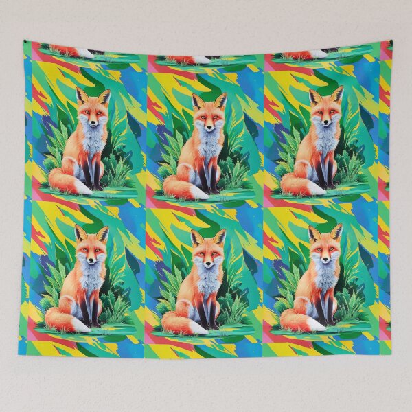 Artikelvorschau, Süßer Fuchs. Entzückender Fuchs, Aquarellfuchs, Fuchszeichnung, Blumenfuchs, Fuchsbild entworfen und verkauft von FoxVibes.
