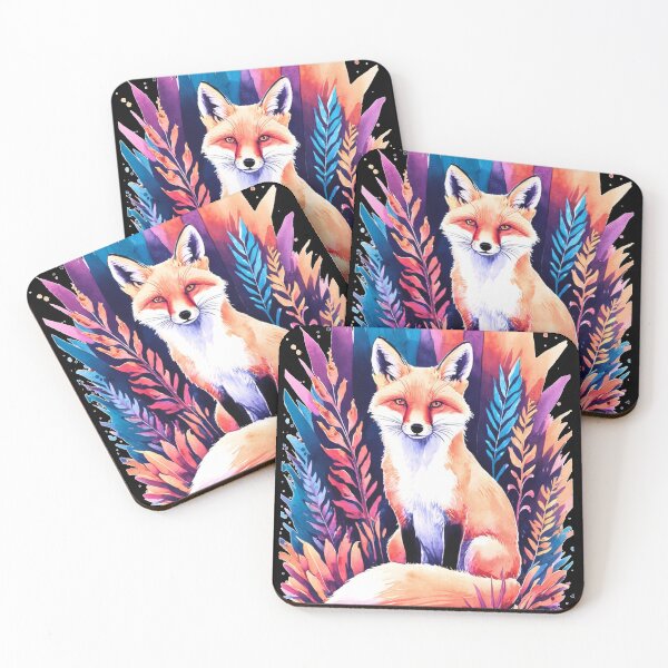 Item preview, Cute Fox. Adorable fox, watercolor fox, fox drawing, floral fox, fox image designed and sold by FoxVibes.
