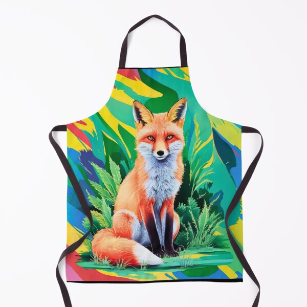 Item preview, Cute Fox. Adorable fox, watercolor fox, fox drawing, floral fox, fox image designed and sold by FoxVibes.